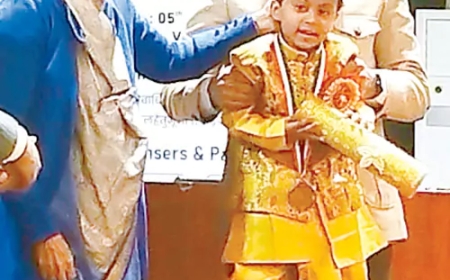 గుడివాడ బుడతడికి జాతీయ పురస్కారం