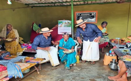 'వృద్ధులతో గడపడం సంతోషంగా ఉంది' - కారంచేడులో రామ్​-లక్ష్మణ్​ల సందడి