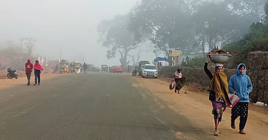 పాడేరులో 4.1 డిగ్రీల ఉష్ణోగ్రత